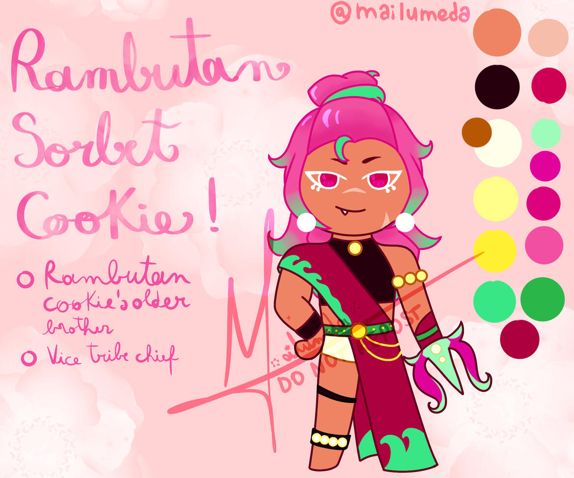 Rambutan Sorbet (CookieRun) - Character Design